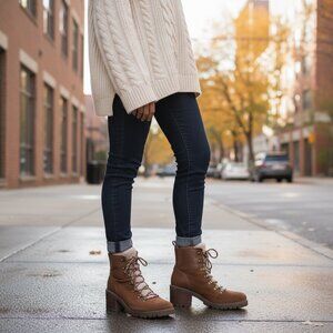 TOMMY HILFIGER Lamere Lug-sole Boots